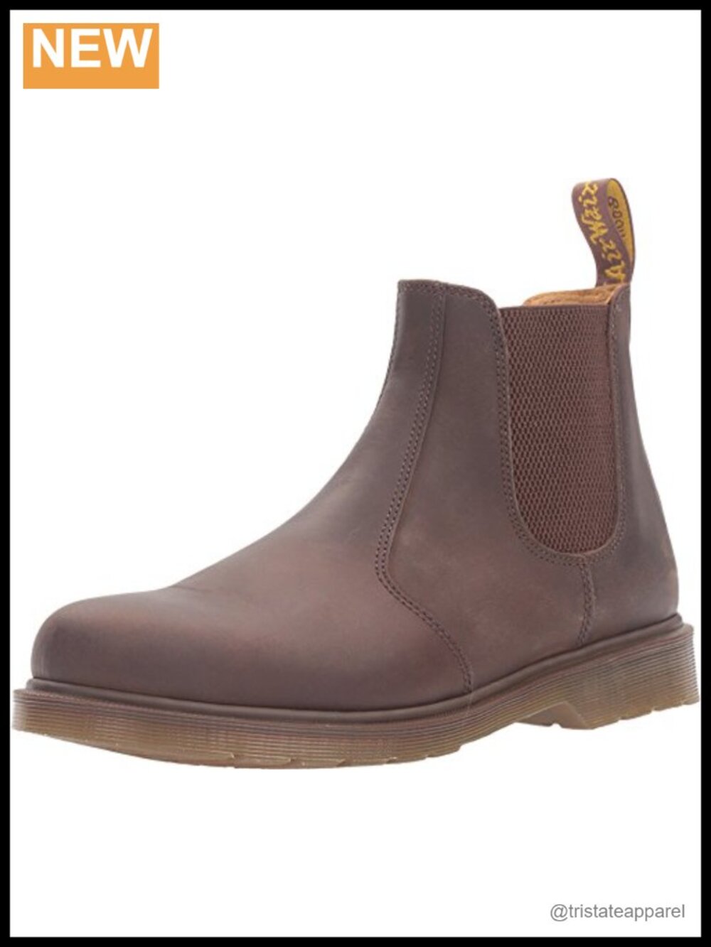 Crazy Horse Leather Chelsea Boots Ankle Booties